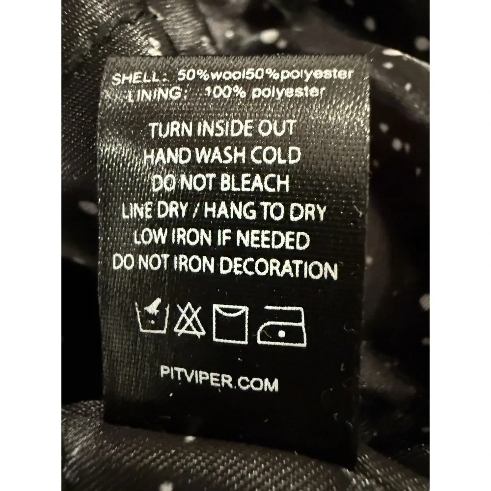 Rare Pit Viper Letterman‎ Varsity Jacket Men's Size Small Black - Picture 5 of 7